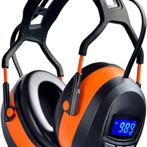 Radio Ear Muffs with Bluetooth, Industry Wireless Safety Hearing Protection Earmuffs