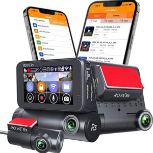 Rove R3 Dash Cam, 3” IPS Touch Screen,