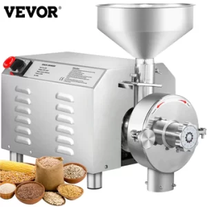 VEVOR Electric Grain Grinder 50KG 2200W Commercial Grinding Machine for Dry Grain Soybean Corn Spice Herb Coffee Bean Wheat Rice