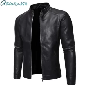 Men Faux Leather Jacket Motorcycle 5XL Men’s Jackets Black Jaqueta De Couro Masculina Outwear Male PU Leather Coats Mens,ZA319