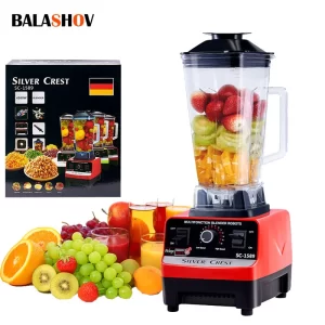 Mélangeur Commercial robuste 4500W à 6 lames, robot alimentaire, broyeur de smoothie à glace, presse-agrumes à haute puissance, mélangeur de fruits sans BPA