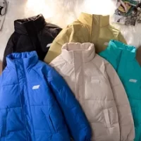 Parka chaude solide à manches longues pour femmes, vêtements rembourrés, décontractés, élégants, à fermeture éclair, nouvelle collection hiver 2022