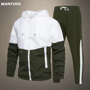 Survêtement décontracté pour homme, ensemble de 2 pièces, jogging, à capuche, avec pantalon, style Hip-Hop, tenue de sport pour course à pied, 5XL, printemps-automne