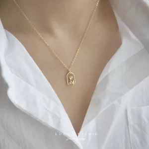 Collier jardin Rose petit Prince pour femme, nouvelle chaîne de clavicule française Simple et tridimensionnelle exquise, tendance 925, 2022